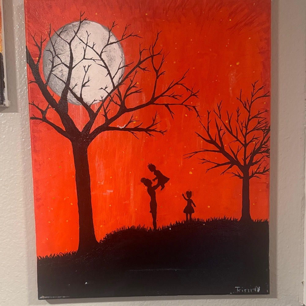 Sunset Silhouette Art Print